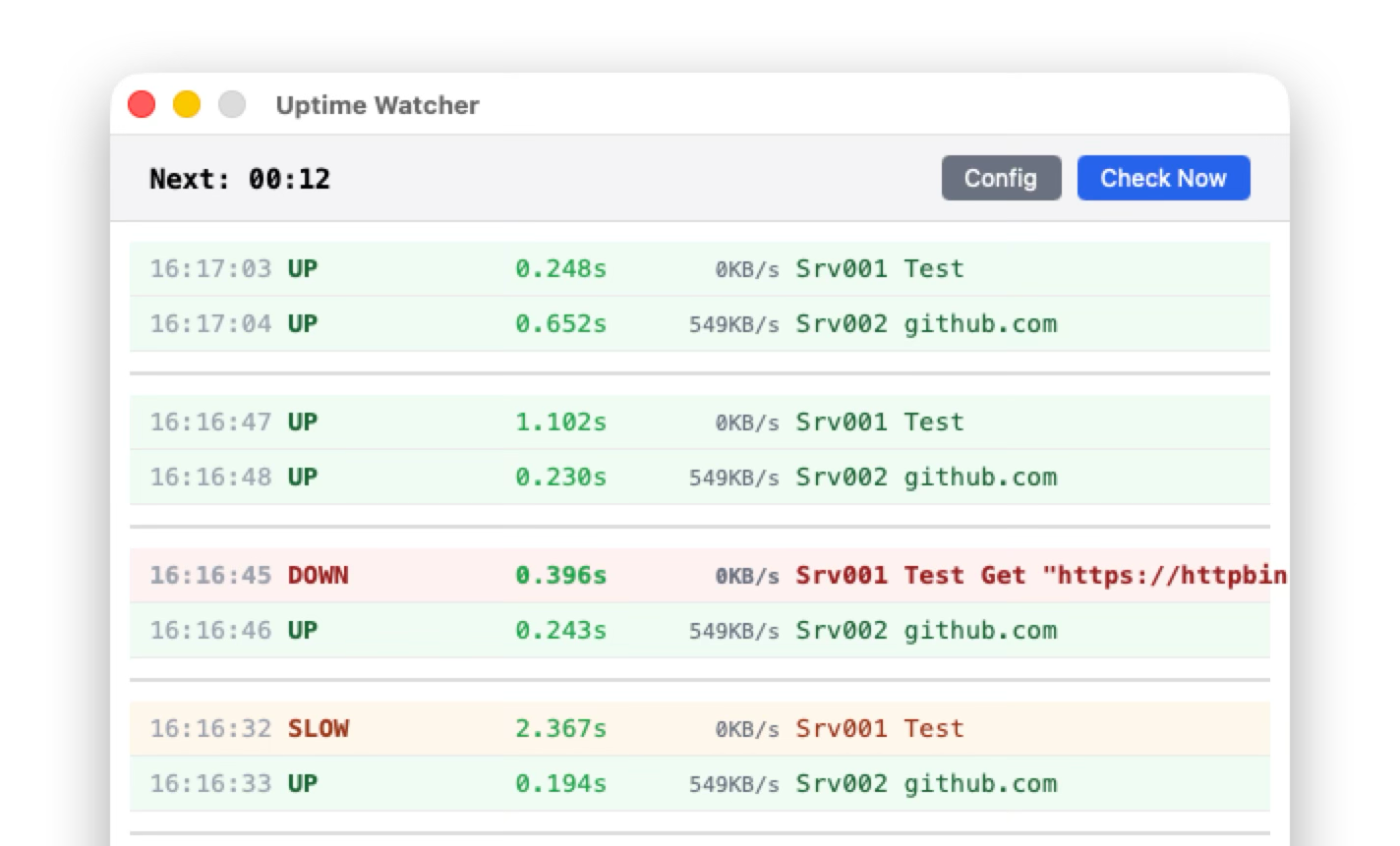 Uptime Watcher Checks